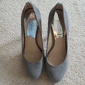 Michael Kors Gray Suede Pumps